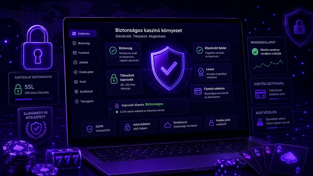 Biztonságos magyar online kaszinók érvényes licenccel és adatvédelemmel