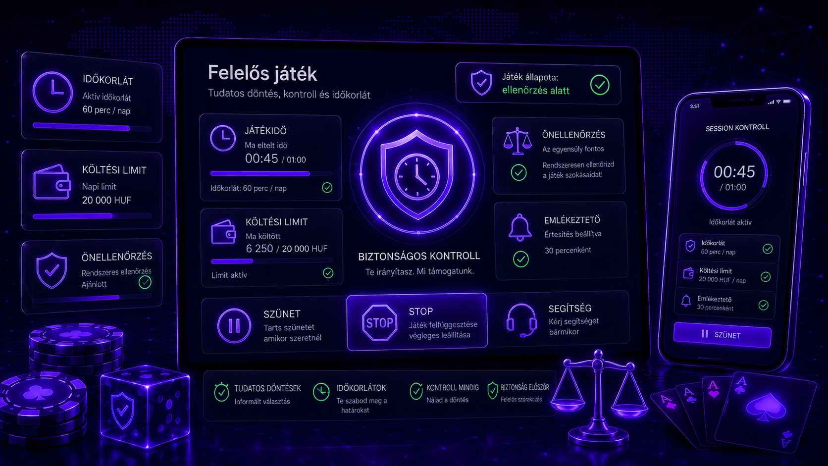 felelős és tudatos legális magyar online kaszinó használat