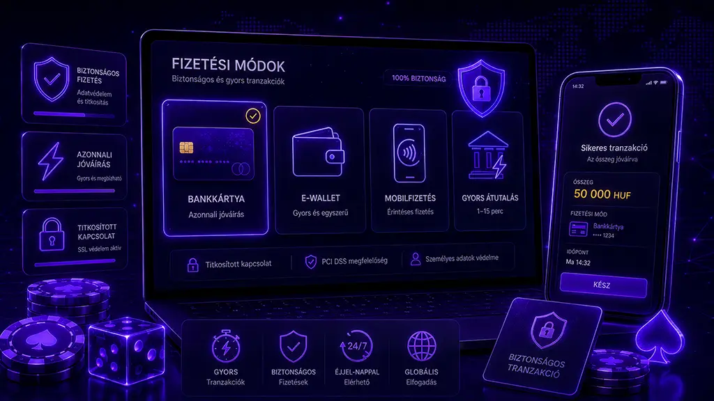 legális magyar online kaszinók különböző befizetési és kifizetési módjai